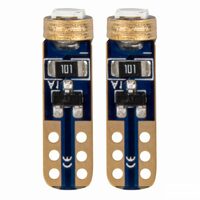 Set 2 becuri T5, 1 LED, SMD3030 12V 0.5W, W1W, albastru, High Power, 03728 Amio