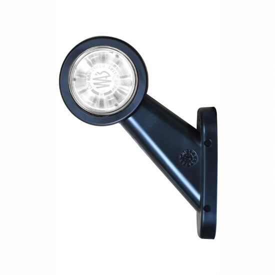 Lampa gabarit brat 108mm, oblic 45°, LED, 12-24V, lentile incolore, stanga W21.7W 501L Was 