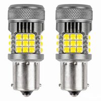 Set 2 becuri semnalizare, 36 LED-uri SMD3030, 12-24V, 1156 BA15S P21W, R10W, R5W,cu ventilator, Canbus, alb, Pro Series 03722 Amio 