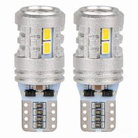 Set 2 becuri aluminiu T10, 6 LED-uri SMD3020 si 1 LED SMD3030, 12-24V, W5W, alb 03718 Amio 