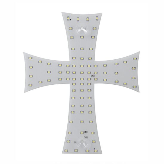 Cruce luminoasa alba camion, 84 LED-uri, 12-24V, prindere cu ventuze, 100U103W 