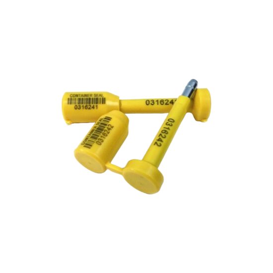 Set 10 bucati sigilii pentru container, fi8mm, lungime 70mm, galbene, LCN038