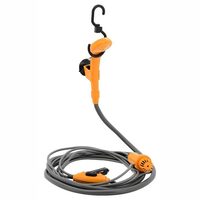 Dus portabil cu pompa de apa, 12V, 60W, 10l/min, prindere cu carlig sau ventuza, pentru camping, 07253 Compass 