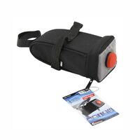 Borseta bicicleta montare sub sa, iluminare Led rosie, 0.5L, 12021 Compass
