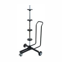 Stand depozitare 4 roti, mobil, jante cu anvelope auto, 13"- 18", latime max. 265mm, capacitate 100kg, 09262 Compass
