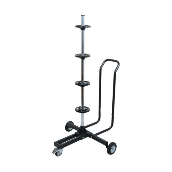 Stand depozitare 4 roti, mobil, jante cu anvelope auto, 13"- 18", latime max. 265mm, capacitate 100kg, 09262 Compass