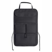 Organizator spate scaun cu buzunare, premium, negru, 06520 Compass