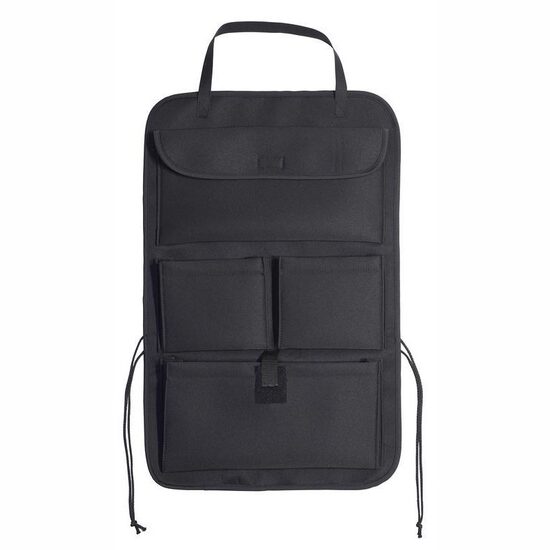 Organizator spate scaun cu buzunare, premium, negru, 06520 Compass