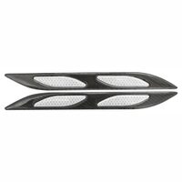 Set 2 bucati protectie usa cu catadioptru, carbon silver, 27x3cm, Dagger 34300 Compass