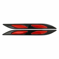 Set 2 bucati protectie usa cu catadioptru, carbon rosu, 27x3cm, Dagger 34301 Compass