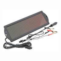 Panou solar portabil, incarcator pentru baterii auto, 12V, 1.8W, cu clesti, cablu 2m, 07168 Compass  