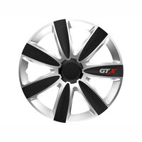Capac roata 17inch, GTX, negru carbon cu silver, KV7831 Versaco