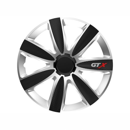 Capac roata 17inch, GTX, negru carbon cu silver, KV7831 Versaco