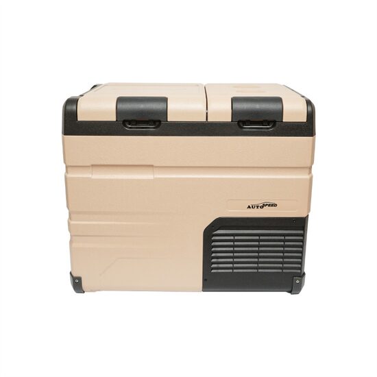 Frigider auto cu compresor 47L, 2 compartimente, 12V-24V-230V, 60W, -20°C, conectare bluethooth, cu aplicatie pe telefon, USB, BK69602