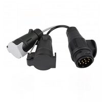Adaptor Y 13-7pini cu cabluri, conversie priza remorca, fisa 13pini, 2 prize 7 pini N+S 