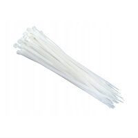 Set 25 coliere plastic 370x7.5mm, albe, 42278 CarCo