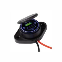 Priza cu 2 USB, cu LED albastru, 12-24V, USB tip A QC3.0 si tip C PD cu incarcare rapida, cu montare aparenta, DS2076