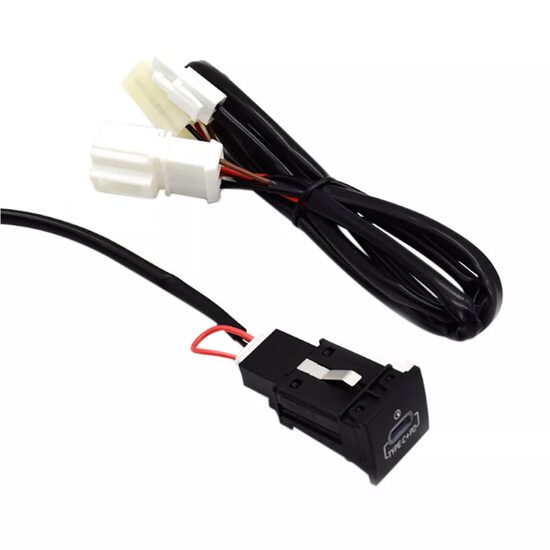 Priza USB-C, incastrabila, LED rosu, 12V, incarcare rapida QC3.0, compatibila VW, STUL031 CarCo