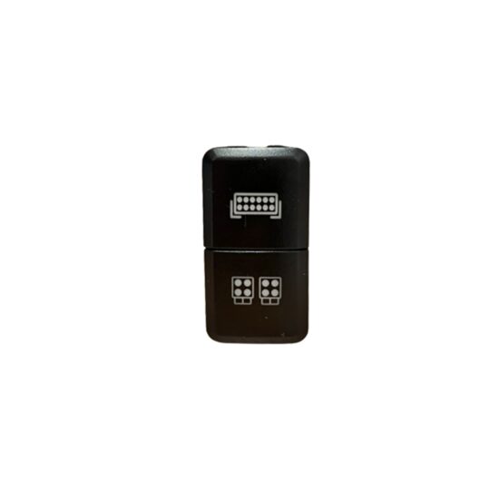 Intrerupator dual 2xOn/Off -drept. 4.5x2.5cm, 5pini, 12/24v Proiectoare, Carmot \art STA002b