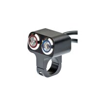 Intrerupator 2 butoane, ON/OFF, aluminiu, scuter, atv, prindere pe ghidon, WG12