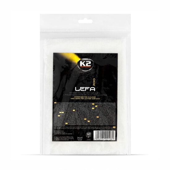 Laveta microfibra 40x40, pentru curatare piele, alba, Lefa Pro, D5105 K2