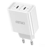 Incarcator rapid cu 2 USB-uri, priza 220V, 2xUSB-C 40W, 3AQC, 03892 Amio