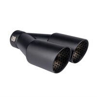 Ornament toba, interior 32-52, exterior 160x76, L245, dublu, negru mat, 04063 Amio