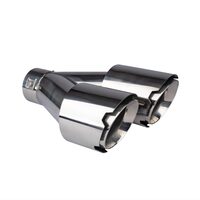 Ornament toba, interior 32-52, exterior 190x89, L245, dublu, crom, stanga, 04067 Amio