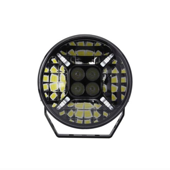 Proiector rotund fi180, LED-uri LG, faza lunga, cu pozitie alba si galbena, 9-36V, 60W, 6000Lm, 5700K, conector DT cu 4PIN, TT.11107