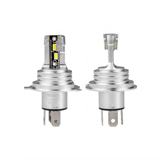 Set 2 becuri H4-H19, LED, 9-32V, 50W, 2225lm, 6500K, H Mini 03331 Amio