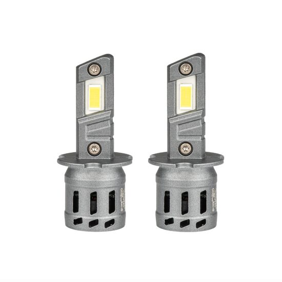 Set 2 becuri  H3, LED, 11-18V, 30W, 2936lm, 6000K, cu radiator, X5 Winger Series, 03944 Amio