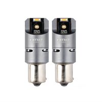 Set 2 becuri semnalizare, LED-uri SMD1860, 12-24V, BAU15S PY21W, Full Canbus, galben, Pro Series 03604 Amio