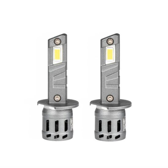 Set 2 becuri  H1, LED, 11-18V, 30W, 2936lm, 6000K, cu radiator, X5 Winger Series, 03943 Amio