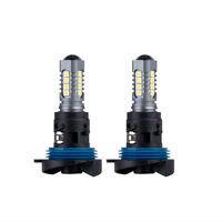 Set 2 becuri HP24W, 18 LED-uri, 12-24V, 6000K, 960lm, Canbus, cu lupa, 02803 Amio 