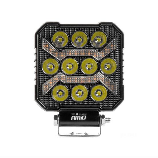 Proiector lucru 110x110, LED, cu pozitie galbena, 9-36V 54W, 10000lm, 6500K, spot, 04209 Amio 