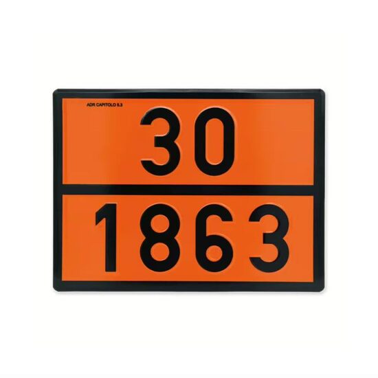 Placa ADR transporturi periculosoase FUEL, AVIATION, TURBINE ENGINE, 40x30cm, 30/1863 Vesta
