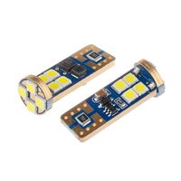 Set 2 becuri T10 12 LED-uri 3030, 12-24V, W5W, 200lm CANBUS, alb, 58284 VISION Carmotion