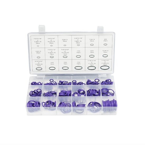 Trusa O-ring mov, 270 piese, pentru sistem aer conditionat, MW55