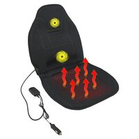 Perna scaun cu masaj si incalzire, neagra, 12V, cu termostat incorporat, TWIN 04079 Compass 