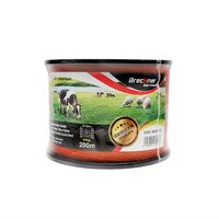 Rola banda portocaliu, 10mm, cu insertie metalica 4x0.15mm SS, rezistenta 12 Ohm/m, 200m gard electric, BK87578