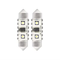 Set 2 becuri sofit, 12-24V, C5W, 39mm, 2 LED-uri SMD 3838, Canbus, alb, 04249 Amio