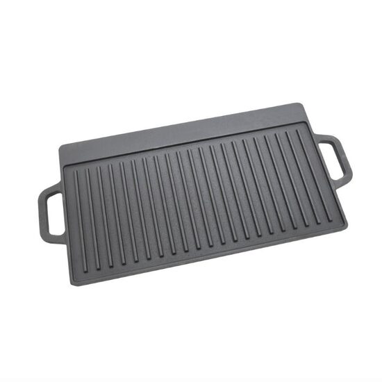 Plita pentru gratar 50x23x1,4cm, cu doua fete, din fonta, 13064 Compass  