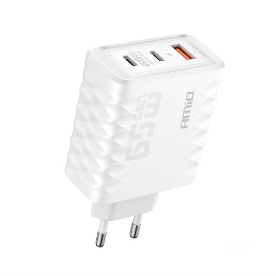 Incarcator rapid cu 2 USB-uri, priza 220V, 2 USB-C 35W, 3AQC, tehnologie GaN, 04288 Amio