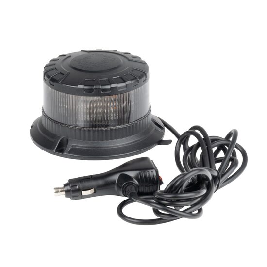 Girofar 12-24V, h103, 16 LED-uri, prindere cu magnet sau 3 suruburi, cablu 3m, cu intrerupator 2 butoane, difuzor transparent, lumina portocalie, 04108 Amio