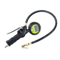 Pistol aer roti cu manometru digital, 0-18bar, furtun 40cm, baterie AAA, EURO, 63828 Carmotion 