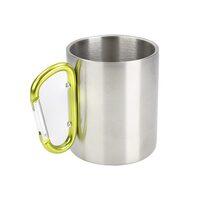 Cana metalica 300ml, cu maner carabina, Carmotion 83008