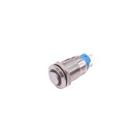 Intrerupator buton On-Off, cu revenire, fi12mm, aluminiu, LED, TLB93A