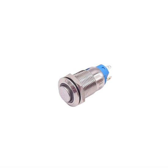 Intrerupator buton On-Off, cu revenire, fi12mm, aluminiu, LED, TLB93A