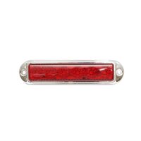 Lampa gabarit 155x37, rosie, cu rama cromata, 12-24V, Formplas FR1286CR