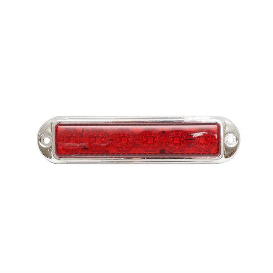 Lampa gabarit 155x37, rosie, cu rama cromata, 12-24V, Formplas FR1286CR
